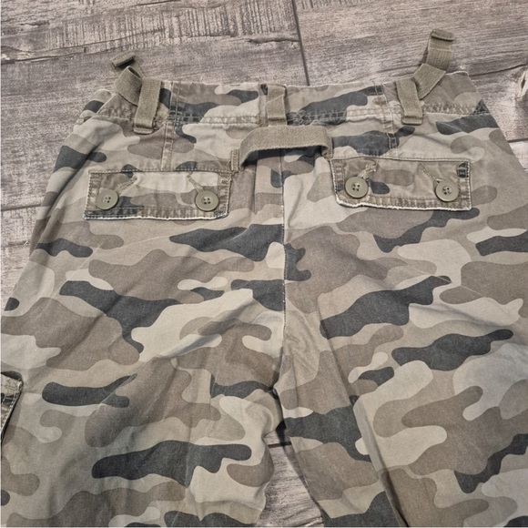 Y2K Cute Low Waist Boot Cut Cargo Camo Streetwear Pants - Picture 9 of 9